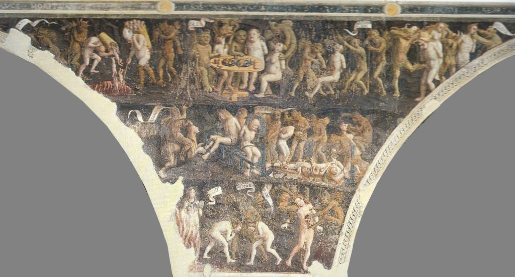 Fig. 1: Martino Spanzotti, Inferno, Chiesa di San Bernardino, Ivrea, ca. 1485