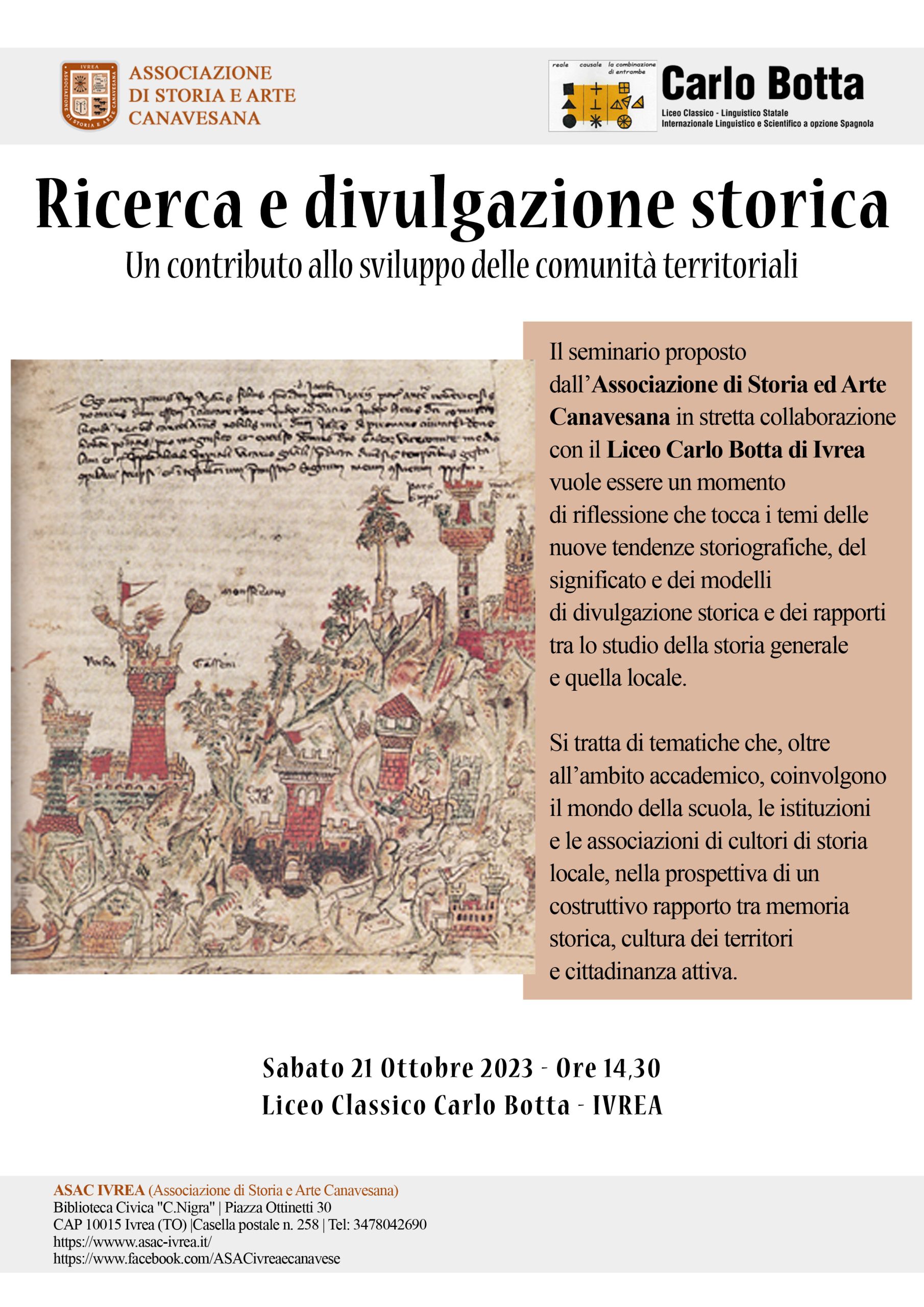 Ricerca e divulgazione storica Un contributo allo sviluppo delle comunità territoriali